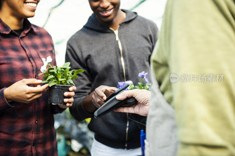 花园中心非接触式支付