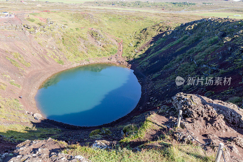 冰岛克里德火山口湖