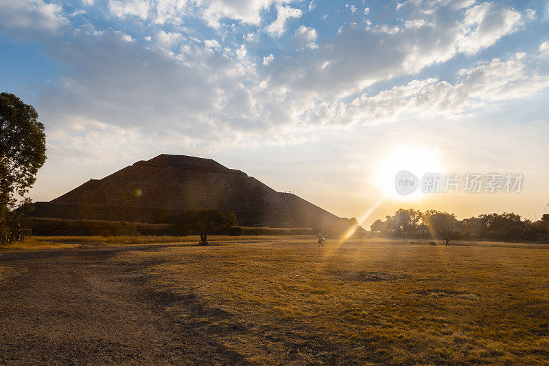 特奥蒂瓦坎金字塔和废墟，墨西哥城