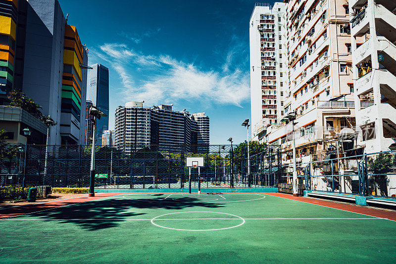 香港的篮球场