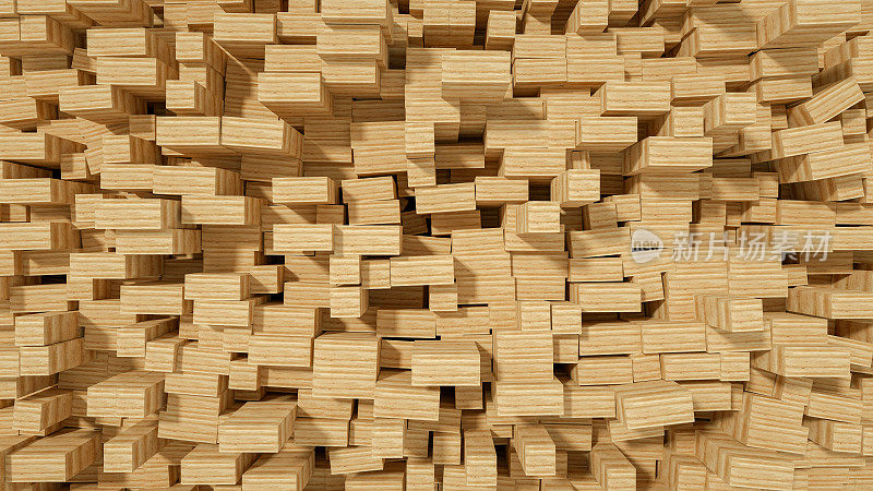木材，堆叠木板背景