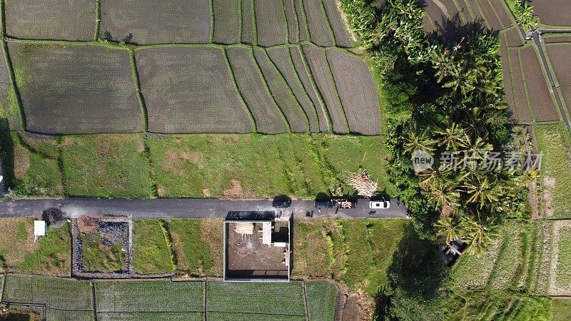 热带岛屿鸟瞰图