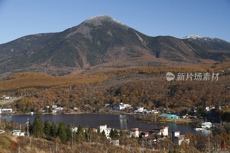 白川湖和Tateshina山