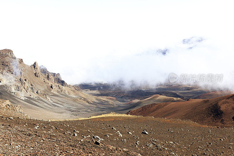 火山火山口景观