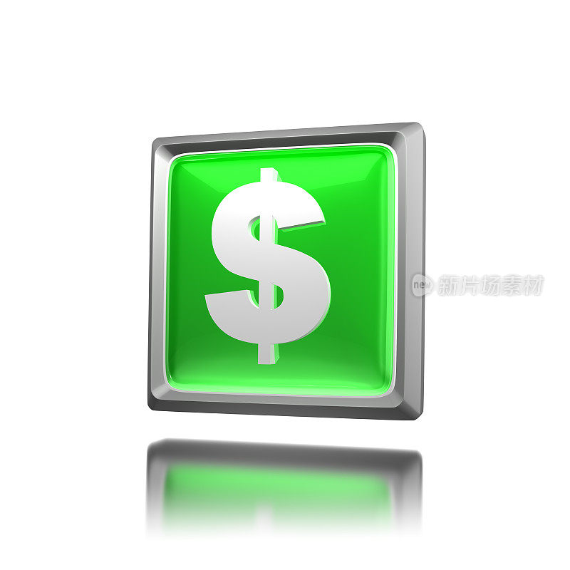 绿色图标-美元