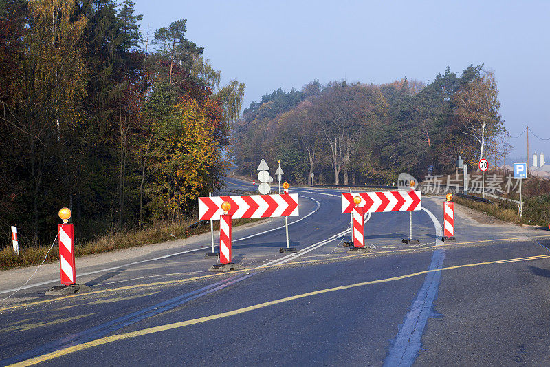 绕道,封闭道路