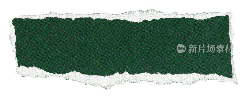 切割或撕裂绿色纸背景纹理孤立