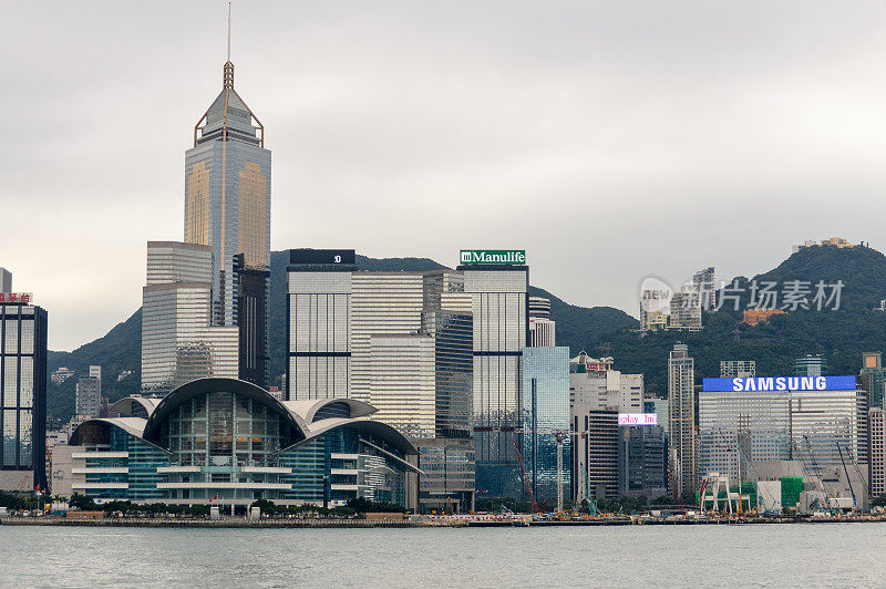 香港的城市景观和天际线