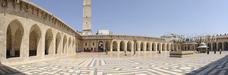 叙利亚阿勒颇大清真寺内庭