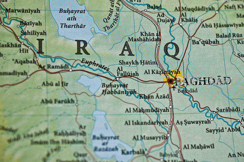 巴格达,伊拉克地图