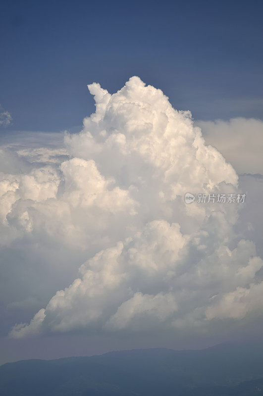 马六甲海峡雷雨云砧