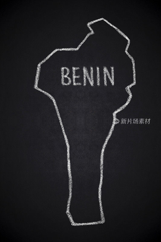 贝宁地图，非洲
