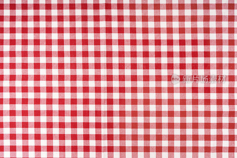 红色格子桌布
