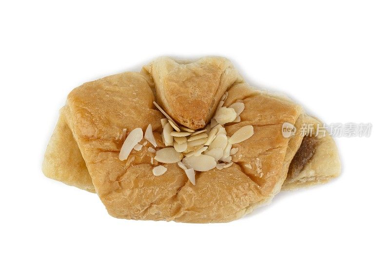 杏仁牛角面包面包