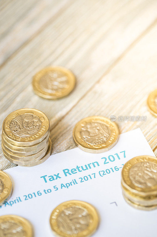 2017年英国纳税申报表上的新一英镑硬币