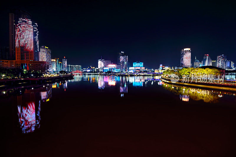 宁波市区夜景