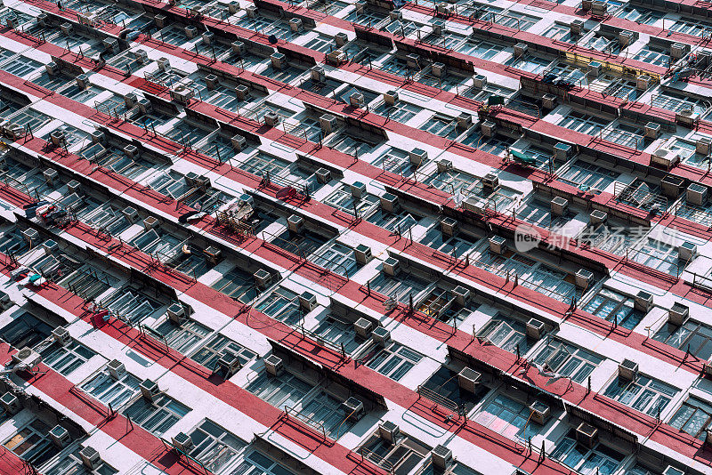 中国香港的公寓楼