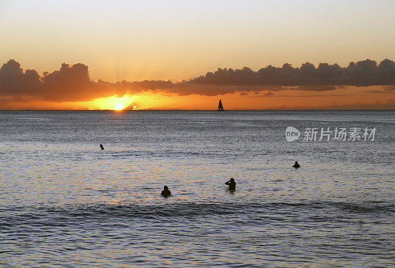 夏威夷的日落