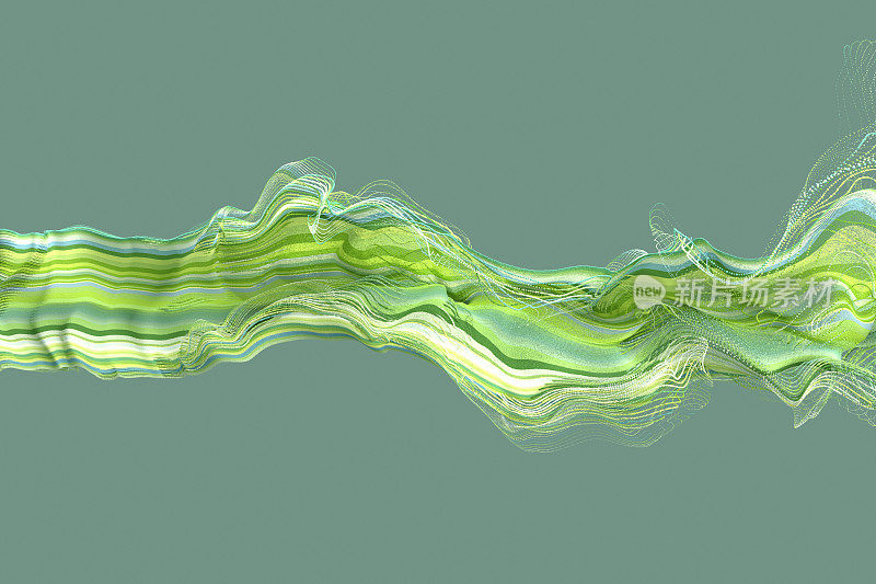 绿色线程波