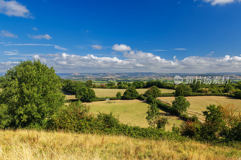 英国萨默塞特郡萨默塞特高地的景观