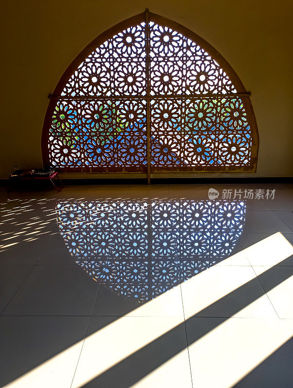 清真寺的艺术花名册墙