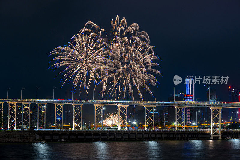 城市庆典节日烟花汇演