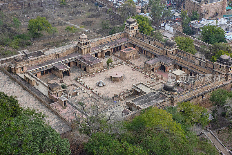 古贾里Mahal，古老的宫殿，现在被改造成国家考古博物馆，瓜廖尔，中央邦，印度