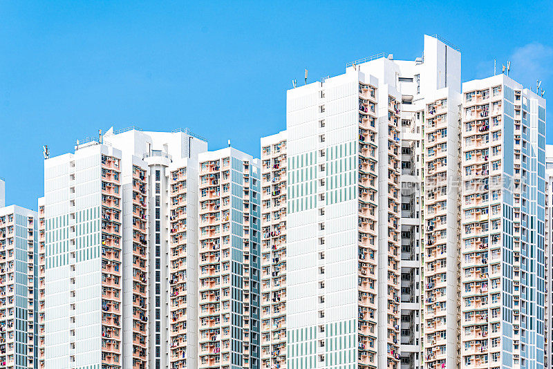 香港天水围的住宅楼宇