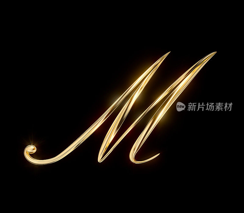 黄金大写字母M