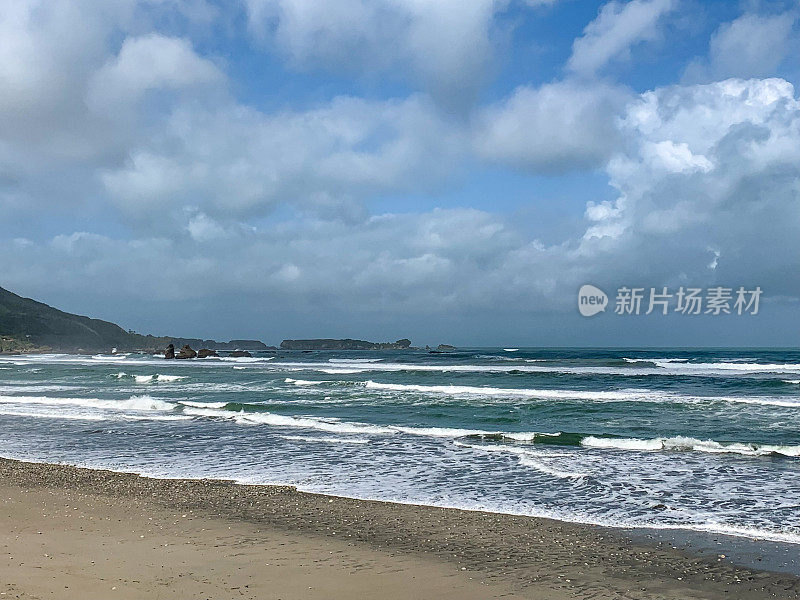 狐狸河海滩，6号国道，狗仔国家公园，西海岸，新西兰