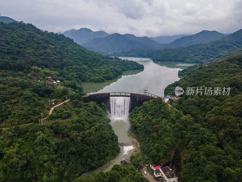 水塘鸟瞰图