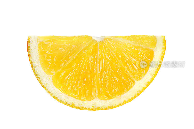 柠檬片孤立