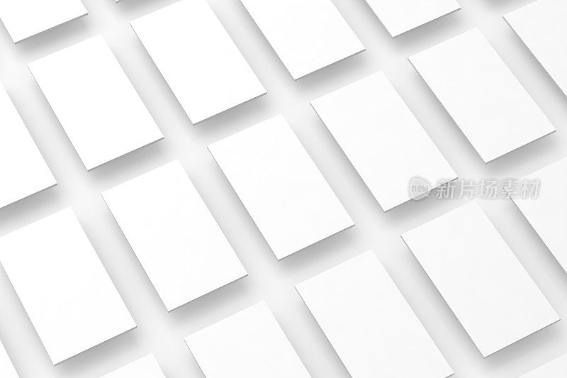 空白的白色矩形领域的网站设计模型，剪辑
