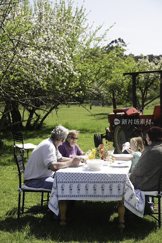 家庭的早餐