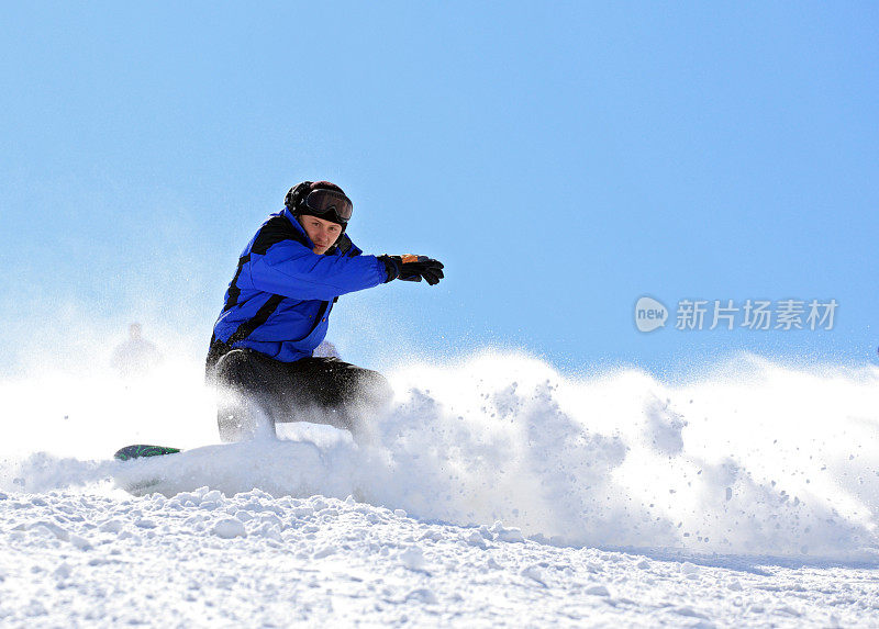 极其滑雪的人。