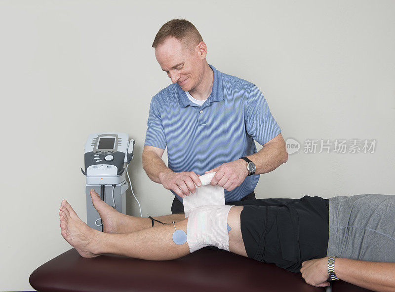 膝电刺激-物理疗法