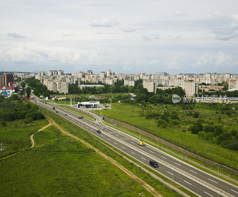 乌克兰利沃夫的高速公路