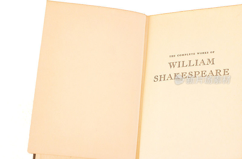 经典标题页:“莎士比亚全集”