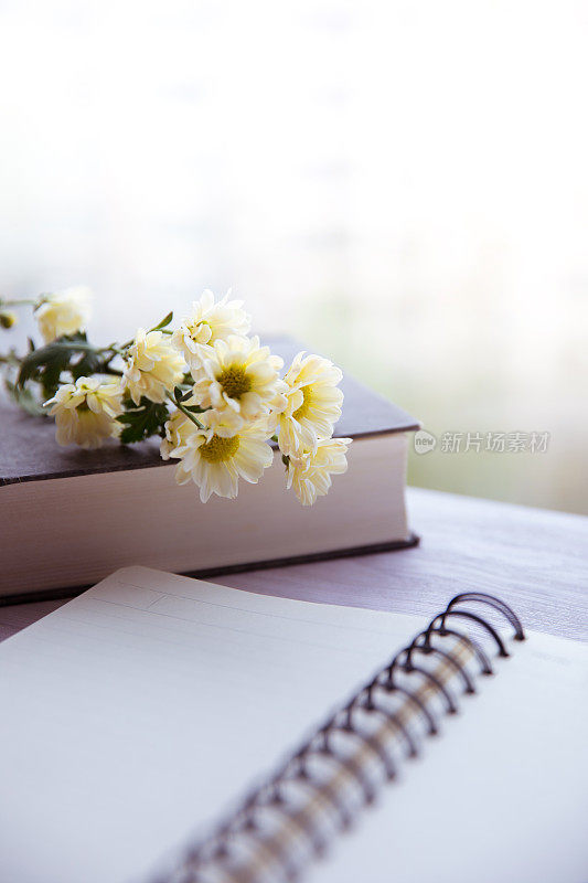 花和笔记本