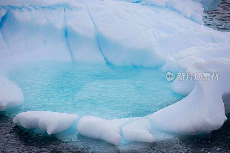 南极洲:天堂港的冰山