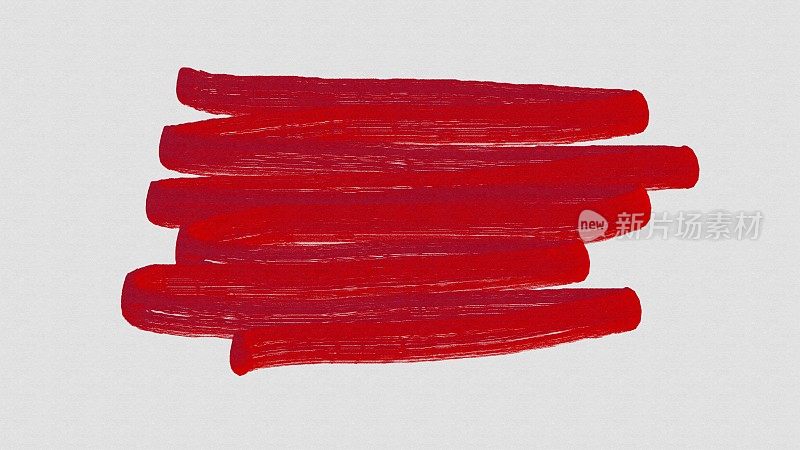 抽象红色水彩画笔笔触