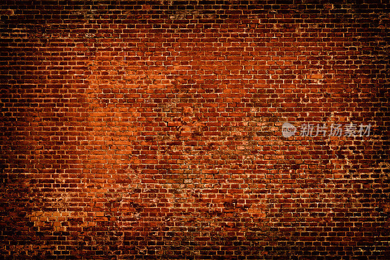 红色背景的砖墙