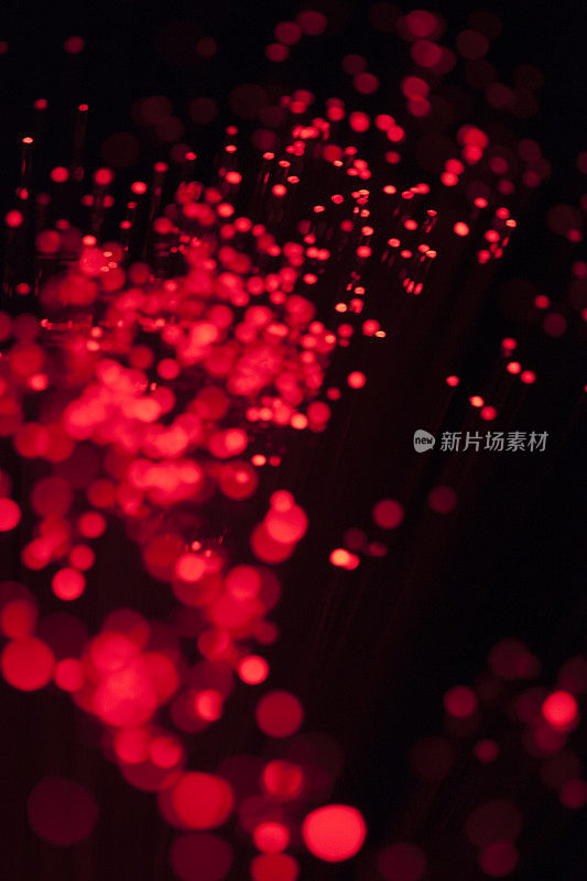 红色照明光纤电缆背景纹理