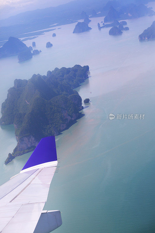 飞行降落曲线到普吉岛