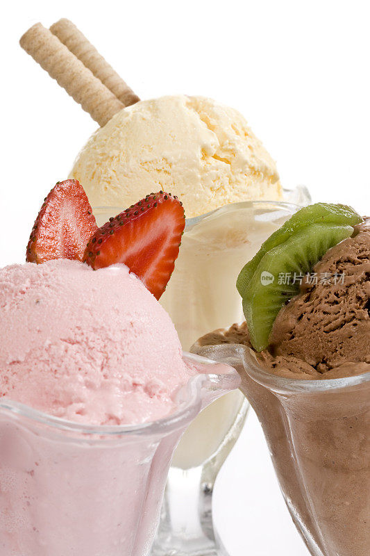 三个冰淇淋