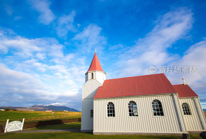 Sauðárkrókur，冰岛：Glaumbaejarkirkja