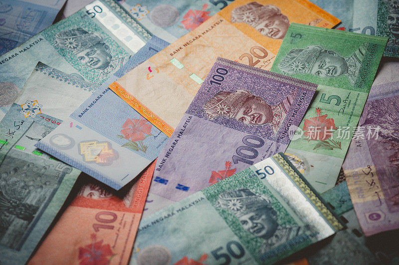 马来西亚货币纸币-货币和金融概念