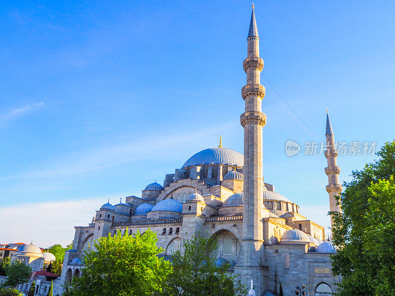Süleymaniye清真寺，土耳其伊斯坦布尔