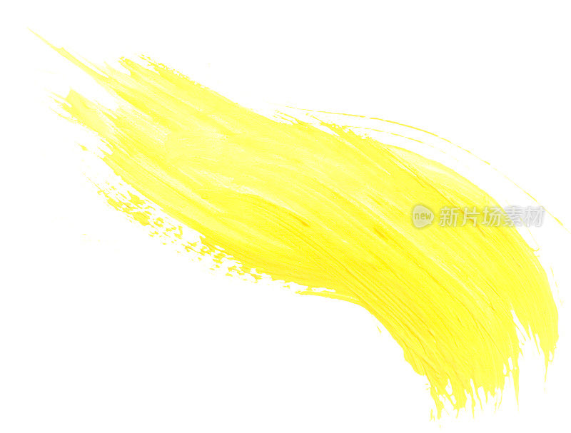 黄色画笔描边