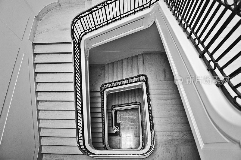 加拿大马尼托巴省温尼伯市马尼托巴立法大楼楼梯